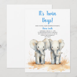 Twin Baby Shower Invitation – Double the Joy Baby Einladung