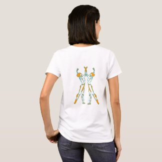 Twin-Ballerinen-Tanz-Grafik-T-Shirt T-Shirt