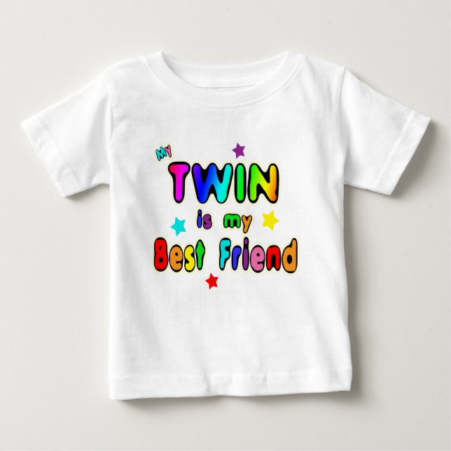 Twin Best Friend Baby T-shirt (Vorderseite)