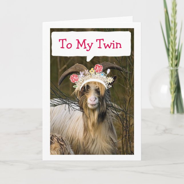 TWIN, BESTES FREUND, BESTSISTER/QUEEN GLÜCKLICH BI KARTE (Vorderseite)