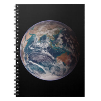 Twin Blue Marbles - East - Planet Earth Image Notizblock