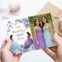 Twin Blue und Lila Rose Princesses Quinceañera