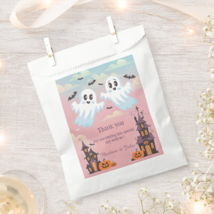 Twin Boos Halloween Baby Shower Danke Geschenktütchen