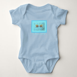 Twin Boy Angelfish Baby Bodysuit Strampler