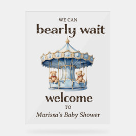 Twin Boy Baby Dusche Begrüßung Akryllisches Zeiche Acrylschild