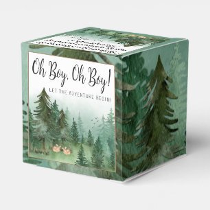 Twin Boy Deer Woodland Baby Dusche Geschenkschachtel