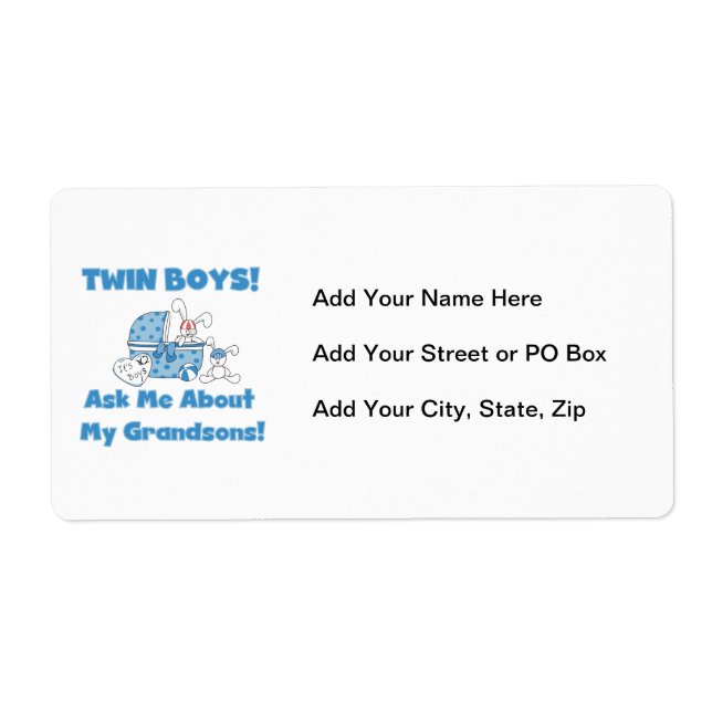 Twin Boy Grandsons Geschenke (Vorne)