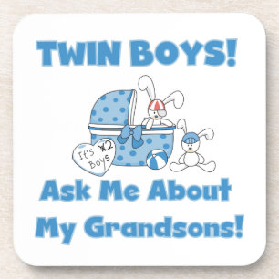 Twin Boy Grandsons Geschenke Untersetzer