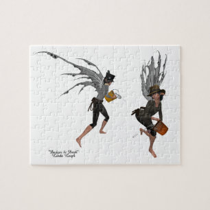 Twin Boy Rain Fee Jigsaw Puzzle