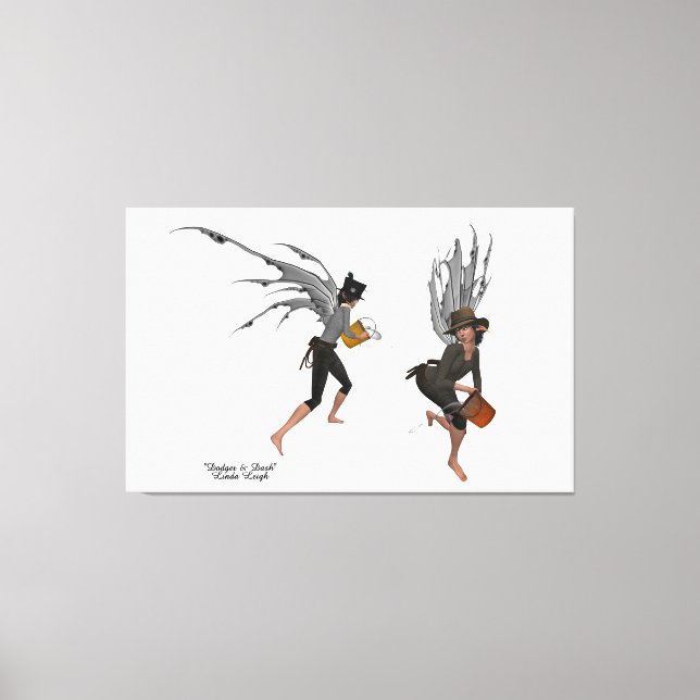 Twin Boy Rain Fee Kunst, Leinwand (Vorderseite)