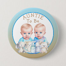 Twin Boy's Baby Shower Tuntie zu sein