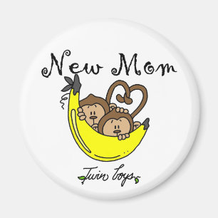 Twin Boys Junge Mutter Tshirts und Geschenke Magnet