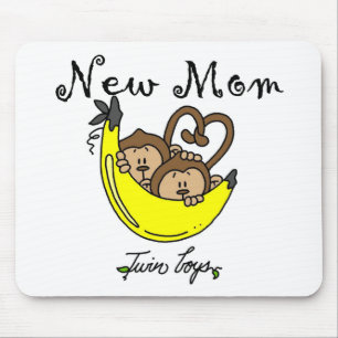 Twin Boys Junge Mutter Tshirts und Geschenke Mousepad