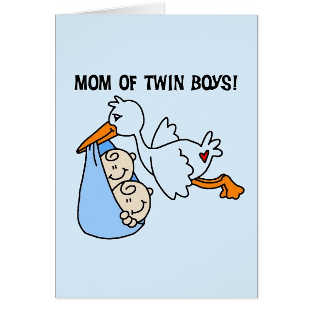 Twin Boys Mama-Stork Tshirts und Geschenke (Vorne)