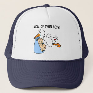 Twin Boys Mama-Stork Tshirts und Geschenke Truckerkappe