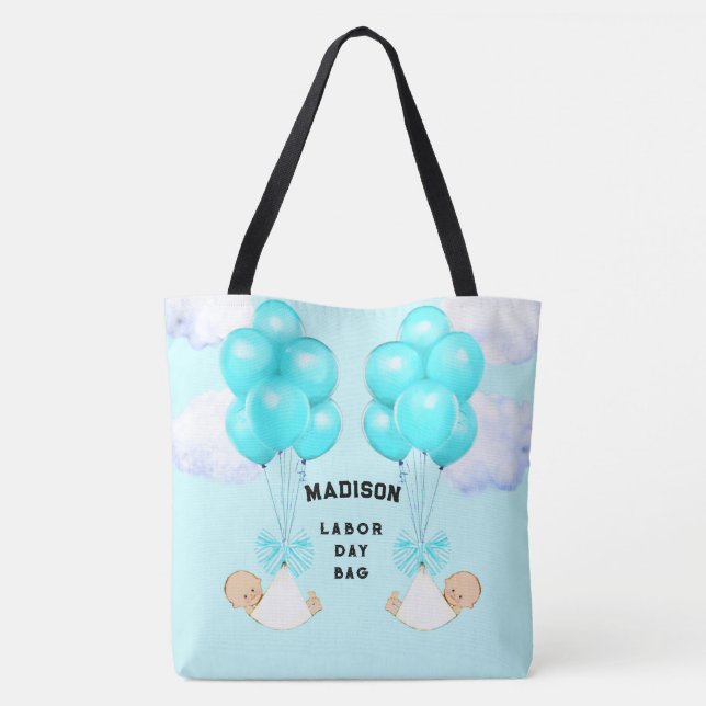 Twin Boys Mama to be Tote Bag (Rückseite)