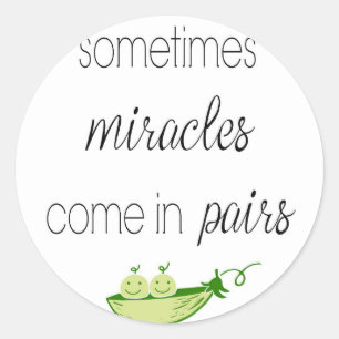 Twin Boys Runder Aufkleber