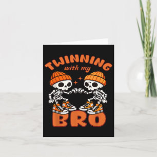 Twin Boys Twinning Halloween Beste Freundschaft Ma Karte
