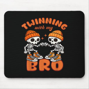 Twin Boys Twinning Halloween Beste Freundschaft Ma Mousepad