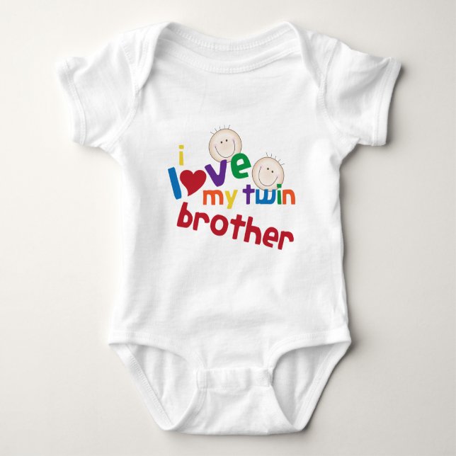 Twin Brother Baby Strampler (Vorderseite)