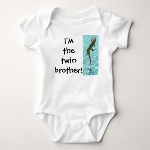 Twin Brother - Lizard Baby Strampler