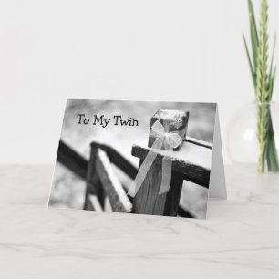 TWIN CHRISMAS LIEBE GREETING CARD FEIERTAGSKARTE