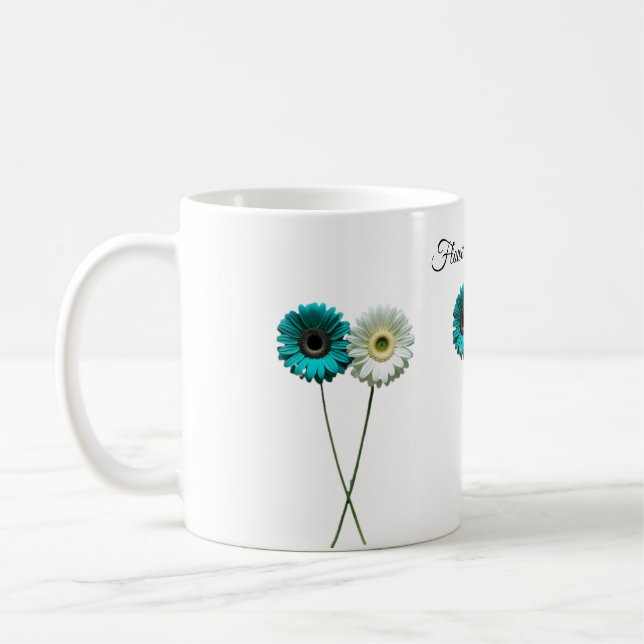 Twin Contrast Dual Bloom Balance in Bloom Two Side Kaffeetasse (Links)