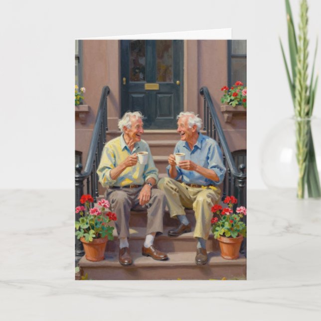 Twin Coots Coffee Club Birthday All-Occasion Card Karte (Vorderseite)