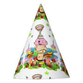 Twin Cupcakes Happy Birthday Paper Partyhütchen