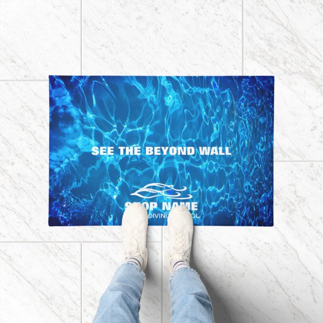 Twin Dolphins Marine Shop Fußmatte (Indoor)