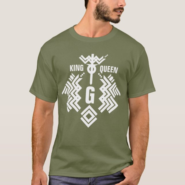 Twin Dragon Shield King&Queen T-Shirt (Vorderseite)