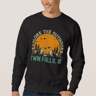 Twin Falls Idaho Erkunde die Natur Sweatshirt