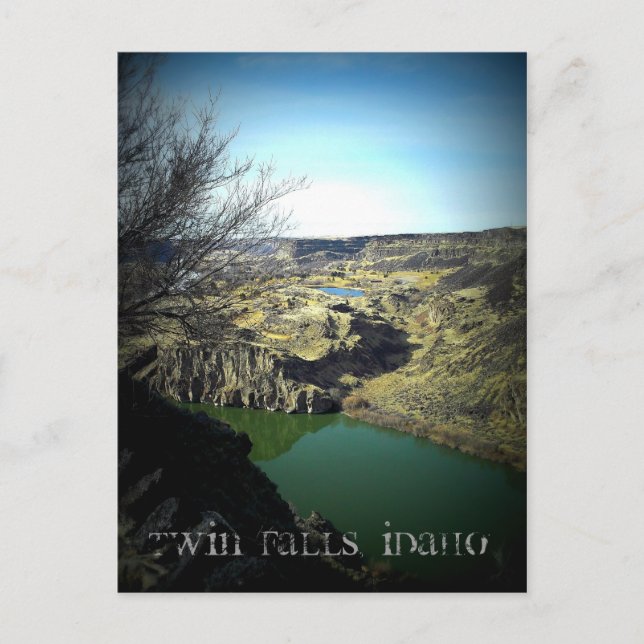 Twin Falls Idaho Postkarte (Vorderseite)