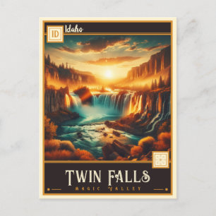 Twin Falls, Idaho   VINTAG Postkarte