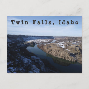 Twin Falls Snake River Canyon Postcard Postkarte