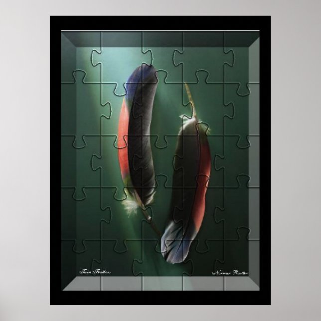 Twin Feathers Poster (Vorne)