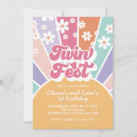 Twin Fest Regenbogen Sonnenschein Daisy 1. Geburts
