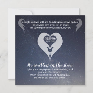 Twin Flame Dankeschön-Tischkarten Save The Date