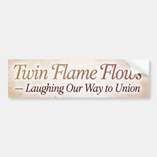 Twin Flame Flows Lachender Aufkleber Autoaufkleber (Vorne)