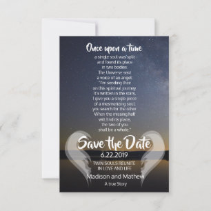 Twin Flame Save the Dates Date