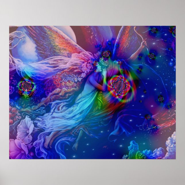 Twin Flames Rising into Heaven - Poster (Vorne)