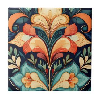 Twin Folk Trumpet-Blume Fliese