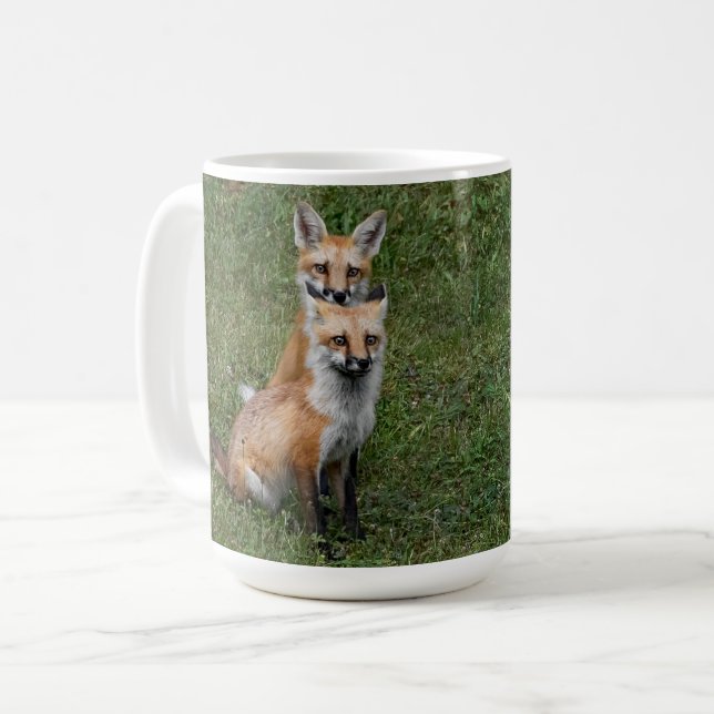 Twin Foxes Coffee Tasse (Vorderseite Links)