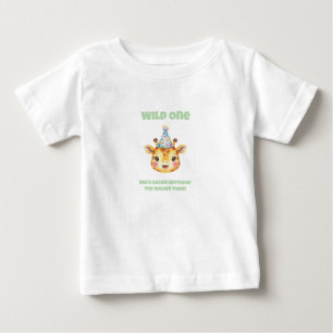 Twin Girl Safari Geburtstags-T-Shirt  The Wilder T Baby T-shirt