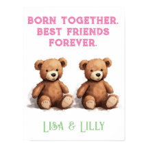 Twin Girls Kinderzimmer, Vintag Teddy Bears,