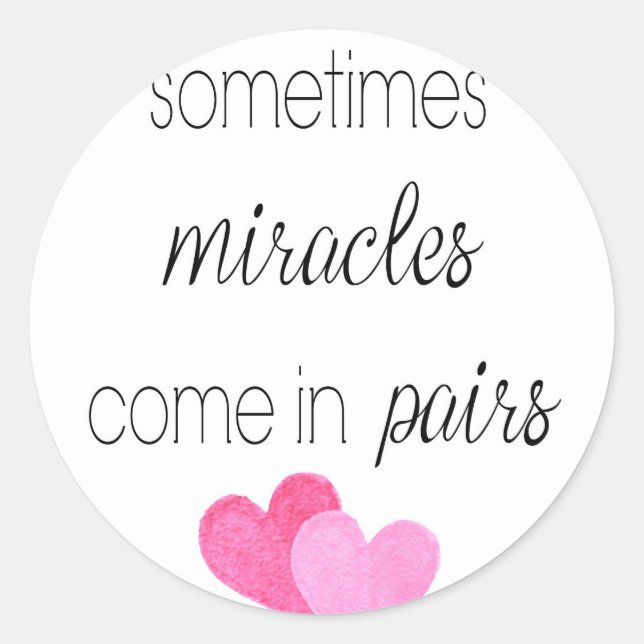 Twin Girls Runder Aufkleber (Vorderseite)