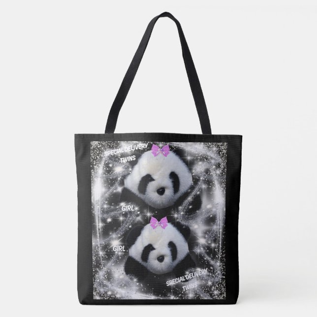 Twin Girls Tote Bag (Vorderseite)