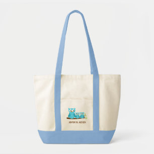 TWIN HOOT OWLS Lebensmittelgeschäft Tote Bag - ein Tragetasche