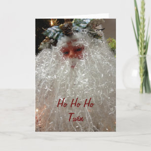 TWIN-KANN NICHT WARTEN, SIE BEI CHRISTMAS ZU SEHEN FEIERTAGSKARTE