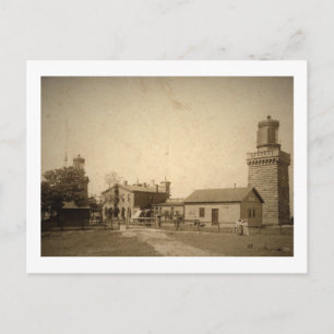Twin Lights, Highlands, New Jersey Vintag Postkarte